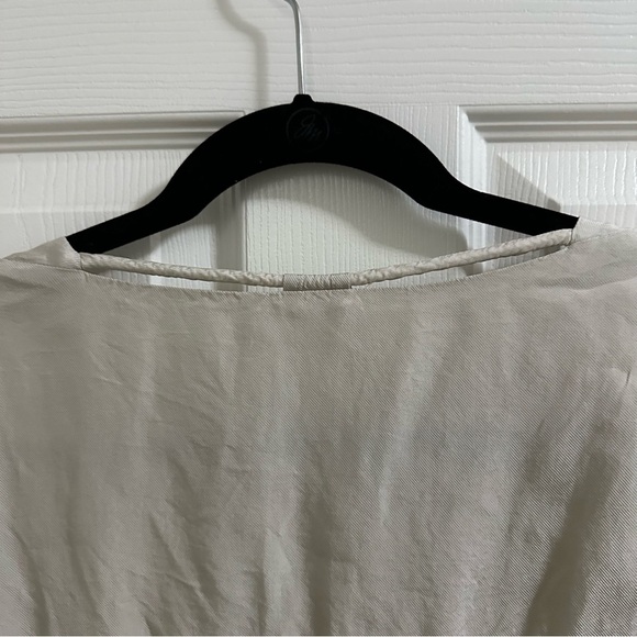 HUMANOID Women’s Short Sleeve Blouse Top Stone color size Medium ANTHROPOLOGIE - Picture 5 of 6